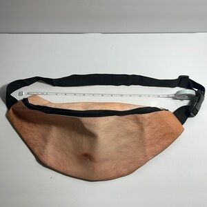 Novelty hairy belly button fanny pack